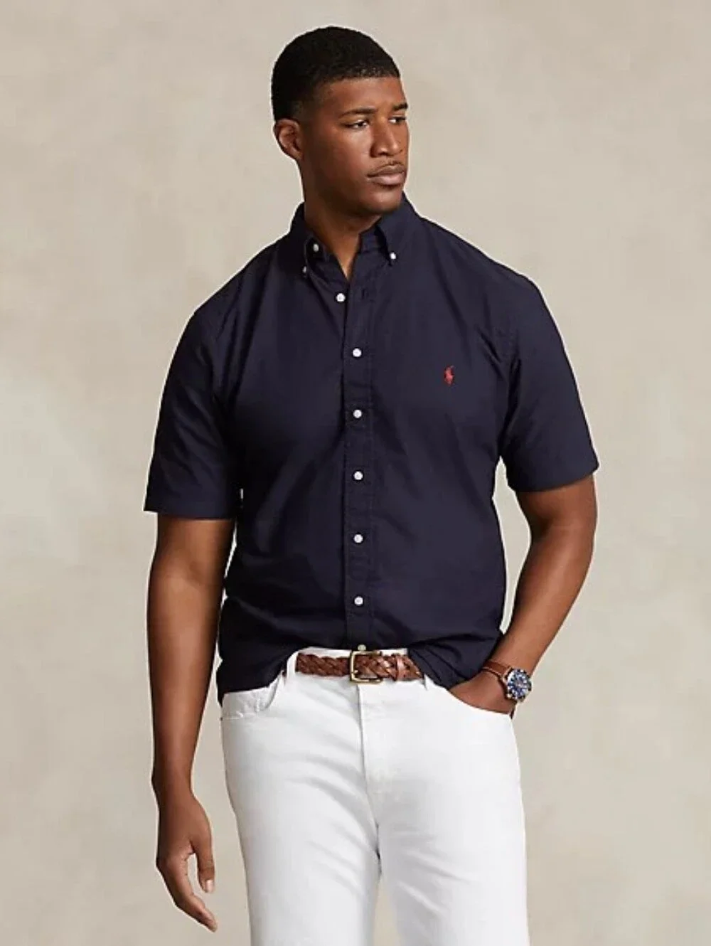 Polo Ralph Lauren Navy Oxford Shirt Classic Americana Preppy Big Tall 3XLT